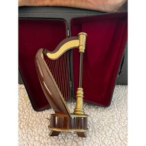 NEW Grand Concert 10” Pedal Harp Miniature wind up Music Instrument